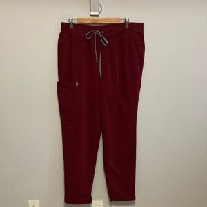 Fabletics Burgundy Maroon Scrub Pants, women’s Size 1X, Feel Good Performance